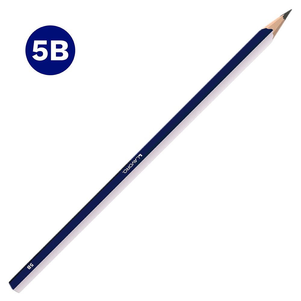 Lapiz Grafito 5B Tecnico Hexagonal  Lavoro