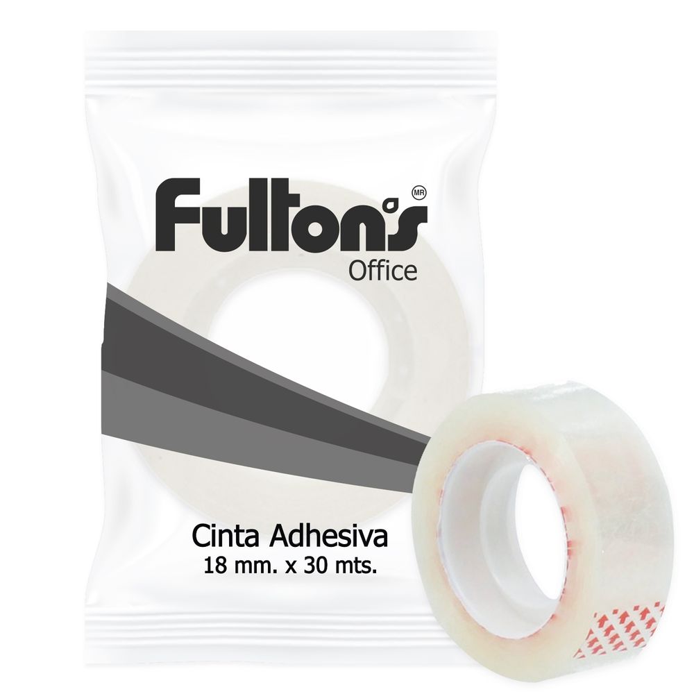 Cinta Adhesiva  Economica 18 Mmx30 Mt Fultons