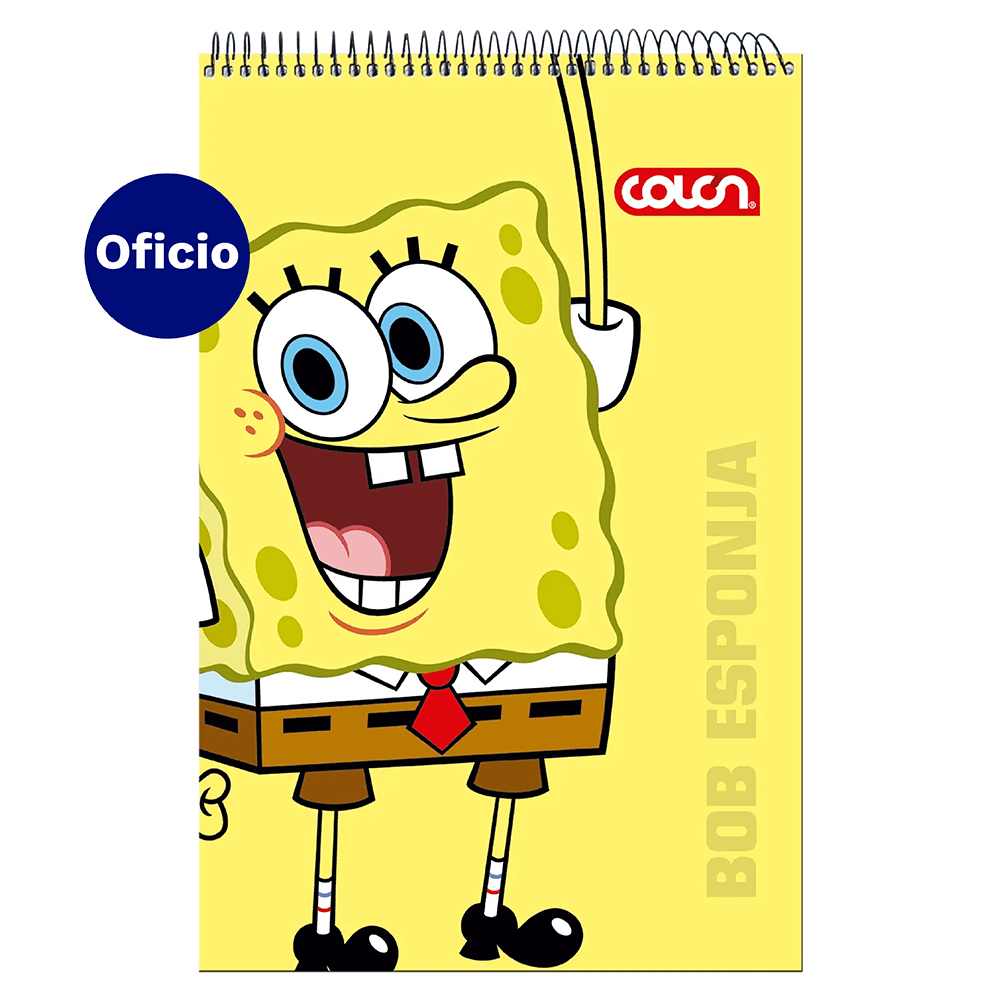 Croquera Oficio Bob Esponja 21 x 32 Cm 80 Hojas Colon