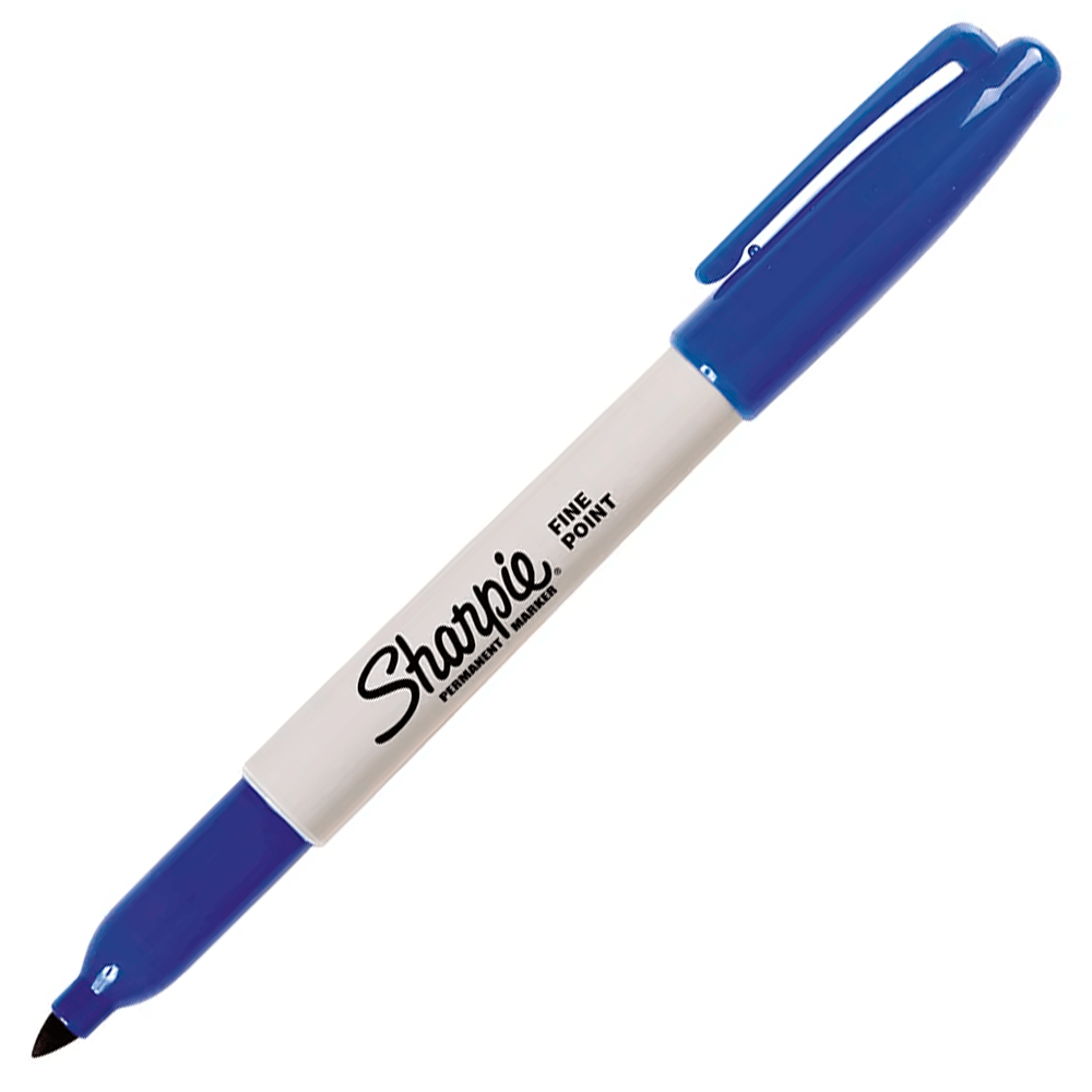 Marcador Permanente Desechable Punta Fina Azul Sanford Sharpie