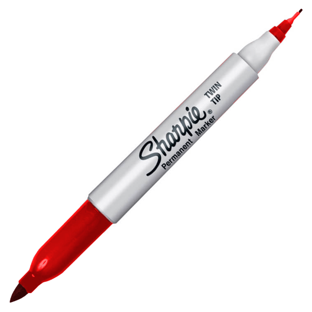 Marcador Doble Punta Rojo Sharpie