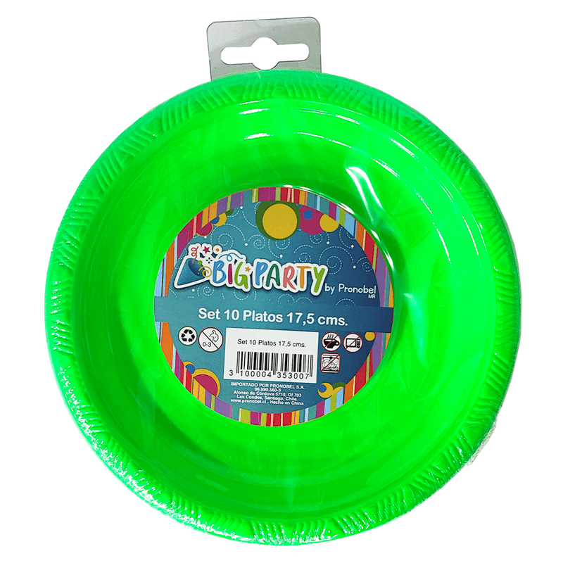 Set-Plato-Redondo-Verde-Lima-17-Cm-10-Unidades-Big-Party