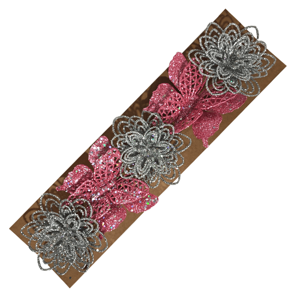 Set 5 Adornos Glitter 9 Cm Big Party