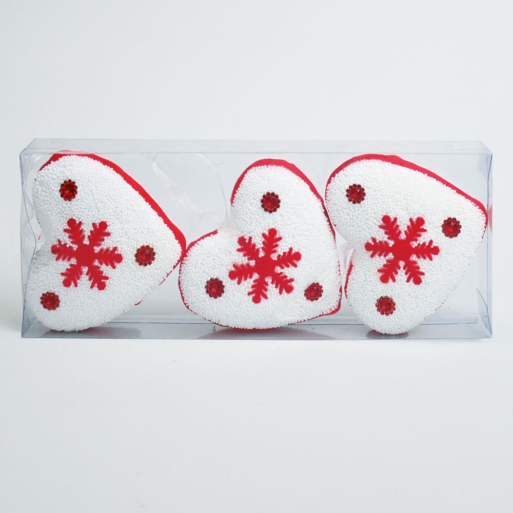 Set 3 Adorno Corazon Big Party