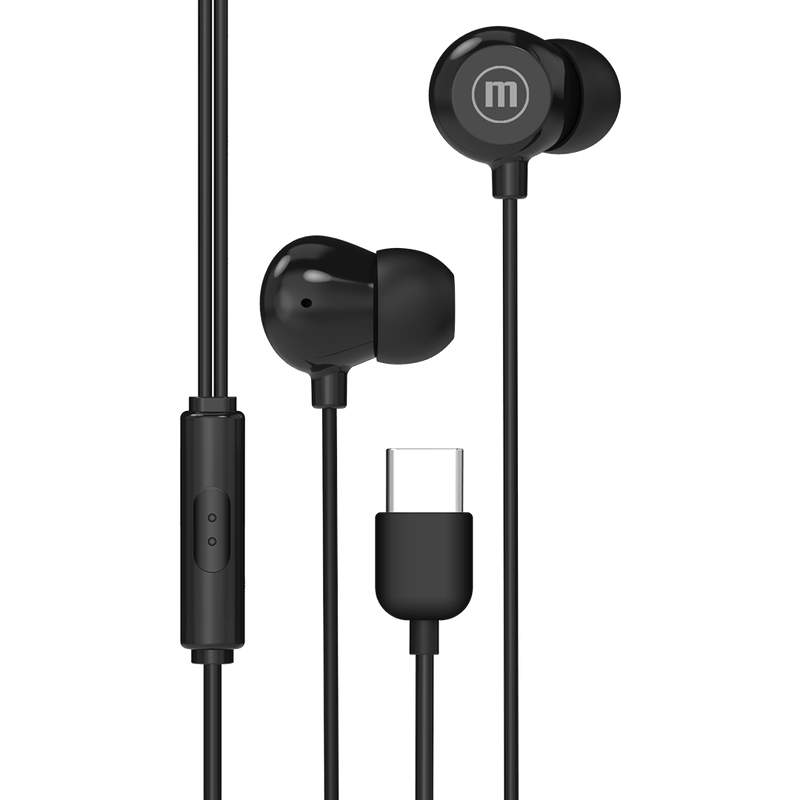 Audifono-In-Ear-Usb-C-Negro-Maxell