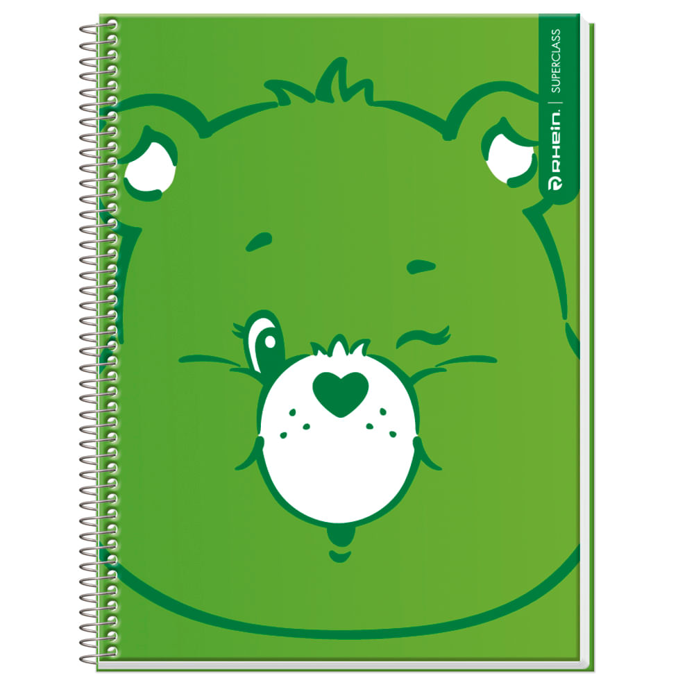 Cuaderno Especial Super Class Carta Care Bears 120 Hojas Cuadros 7 Mm 70 Gr Rhein