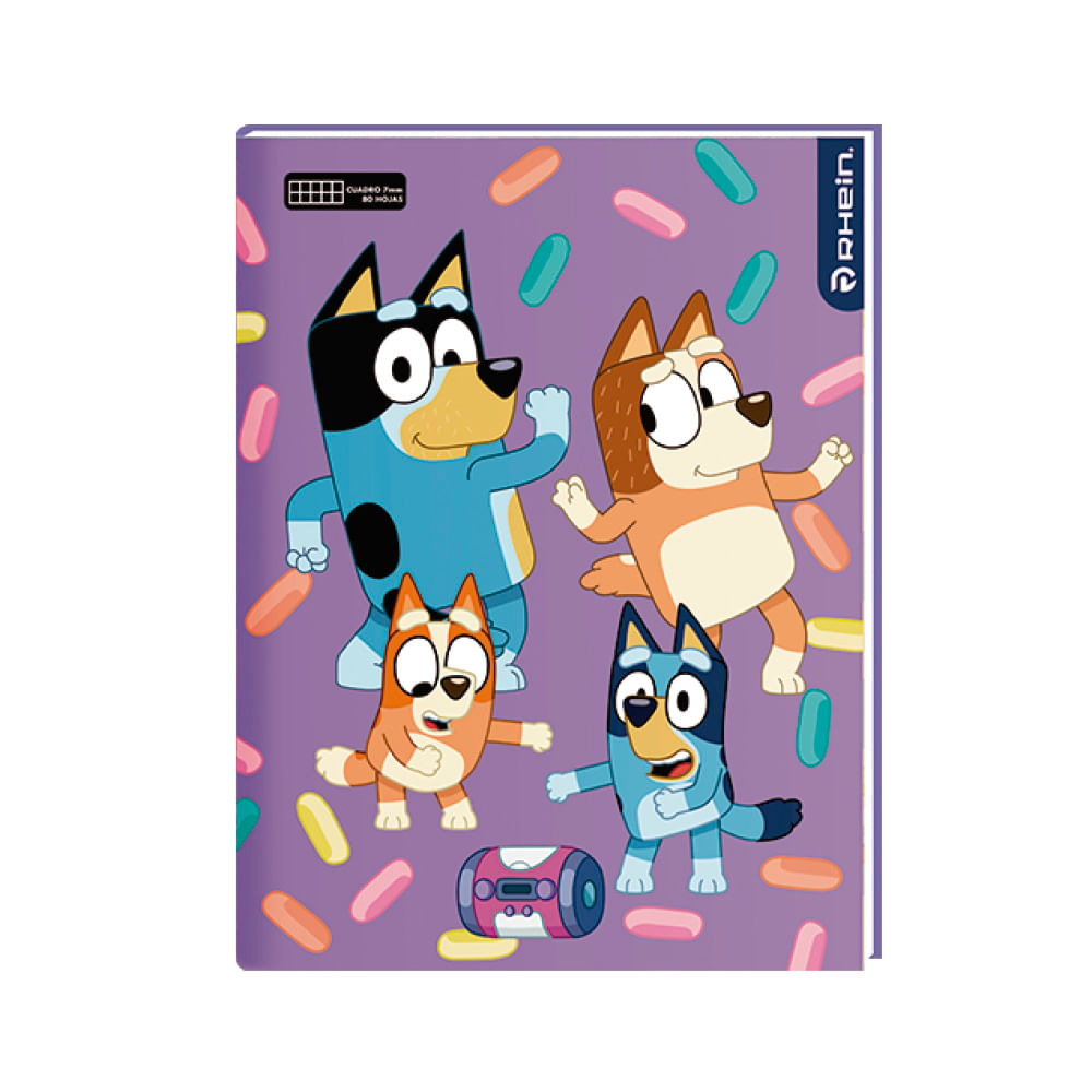 Cuaderno College Bluey 80 Hojas 70Gr 7 Mm Rhein
