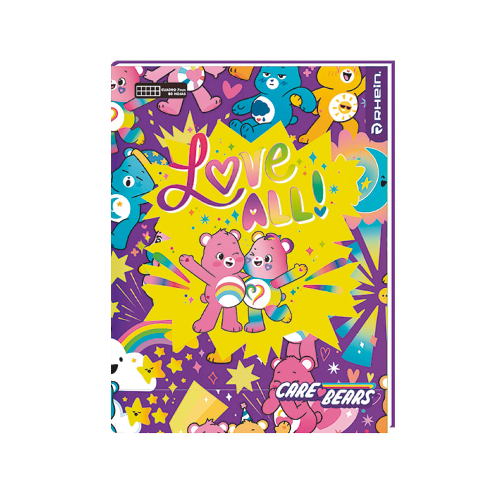 Cuaderno College Care Bears 80 Hojas 7 Mm Rhein