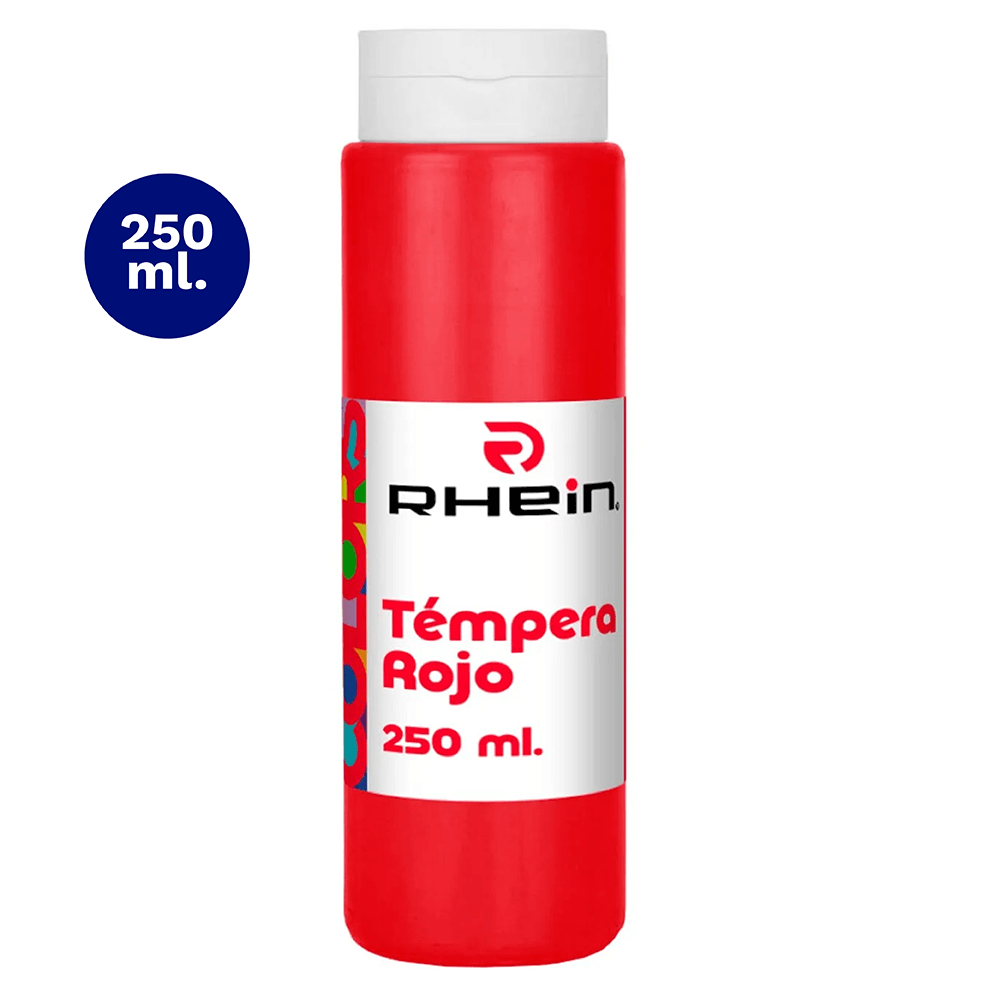 Tempera 250 Ml Rojo Rhein