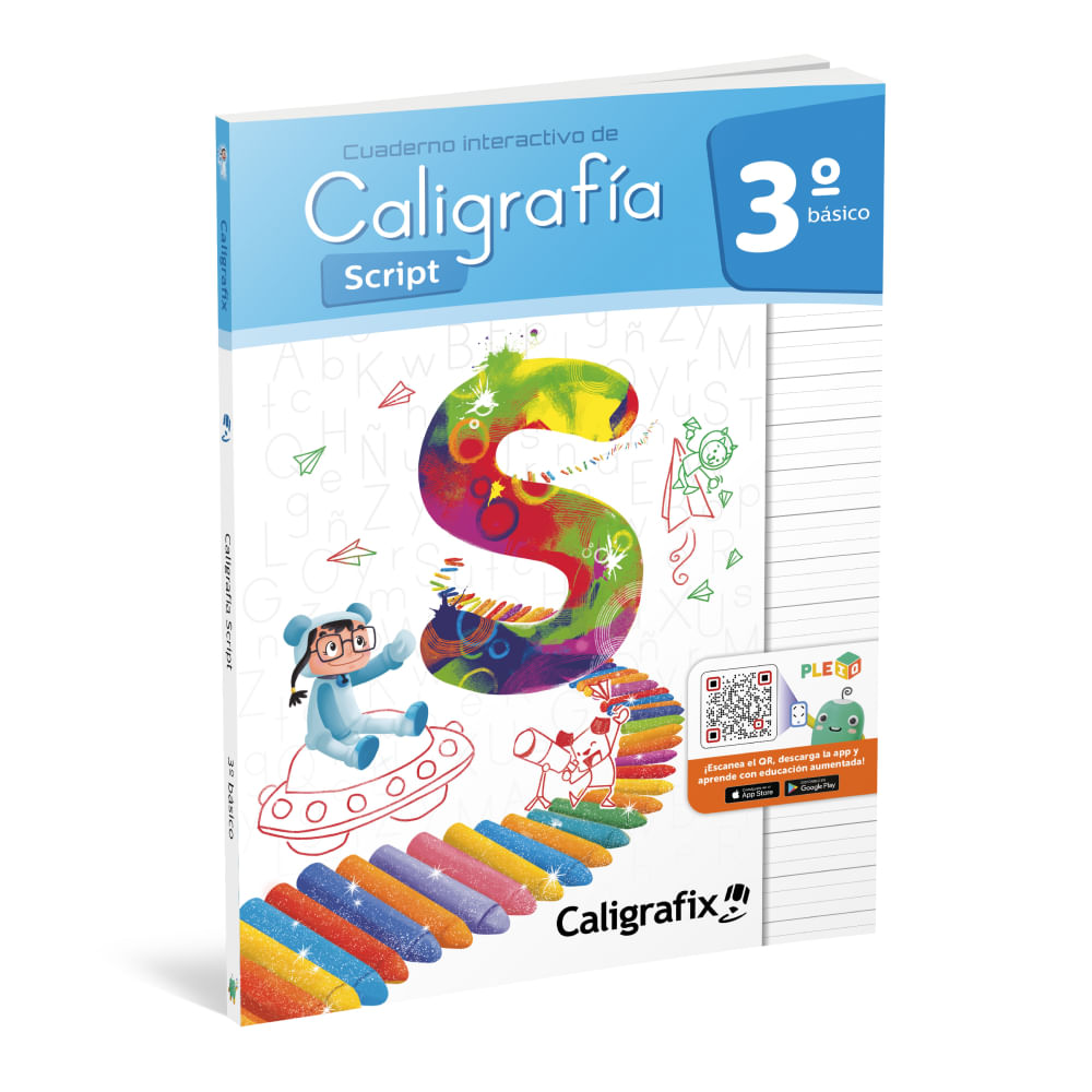 Libro Caligrafia Script Tercero Basico Caligrafix