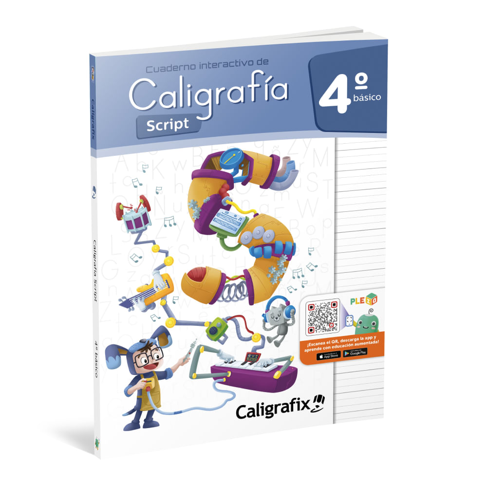 Libro Caligrafia Script Cuarto Basico Caligrafix