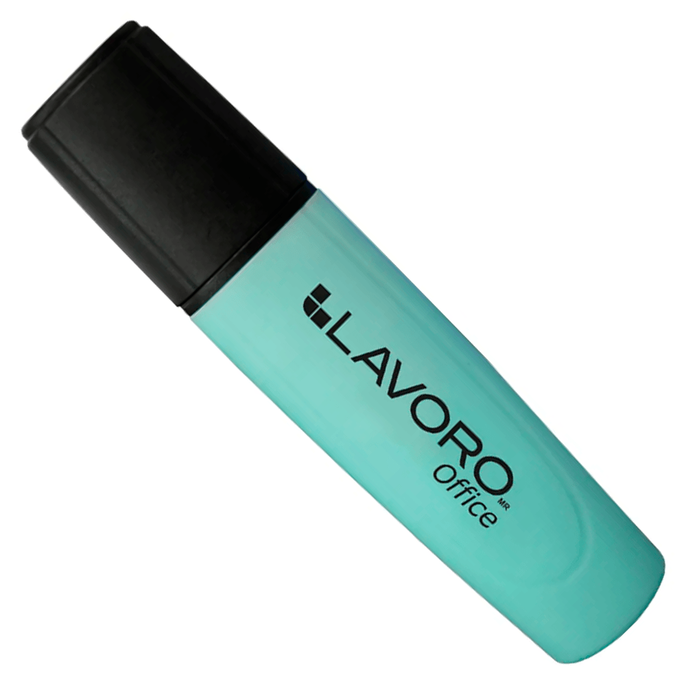 Destacador De Escritorio Punta Biselada Turquesa Pastel Lavoro