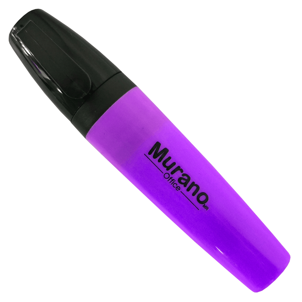 Destacador De Escritorio Punta Biselada Morado 1 Unidad Murano