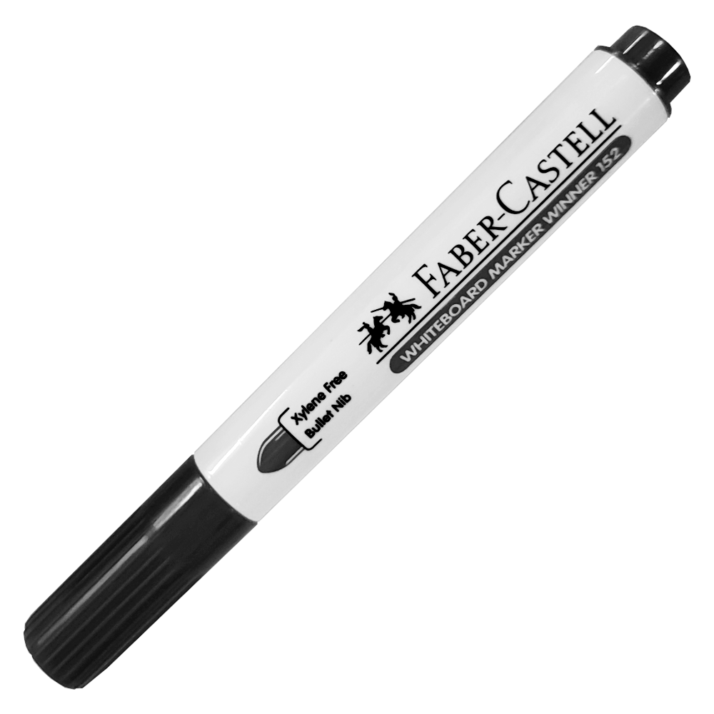 Marcador De Pizarra Punta Redonda Negro Faber Castell