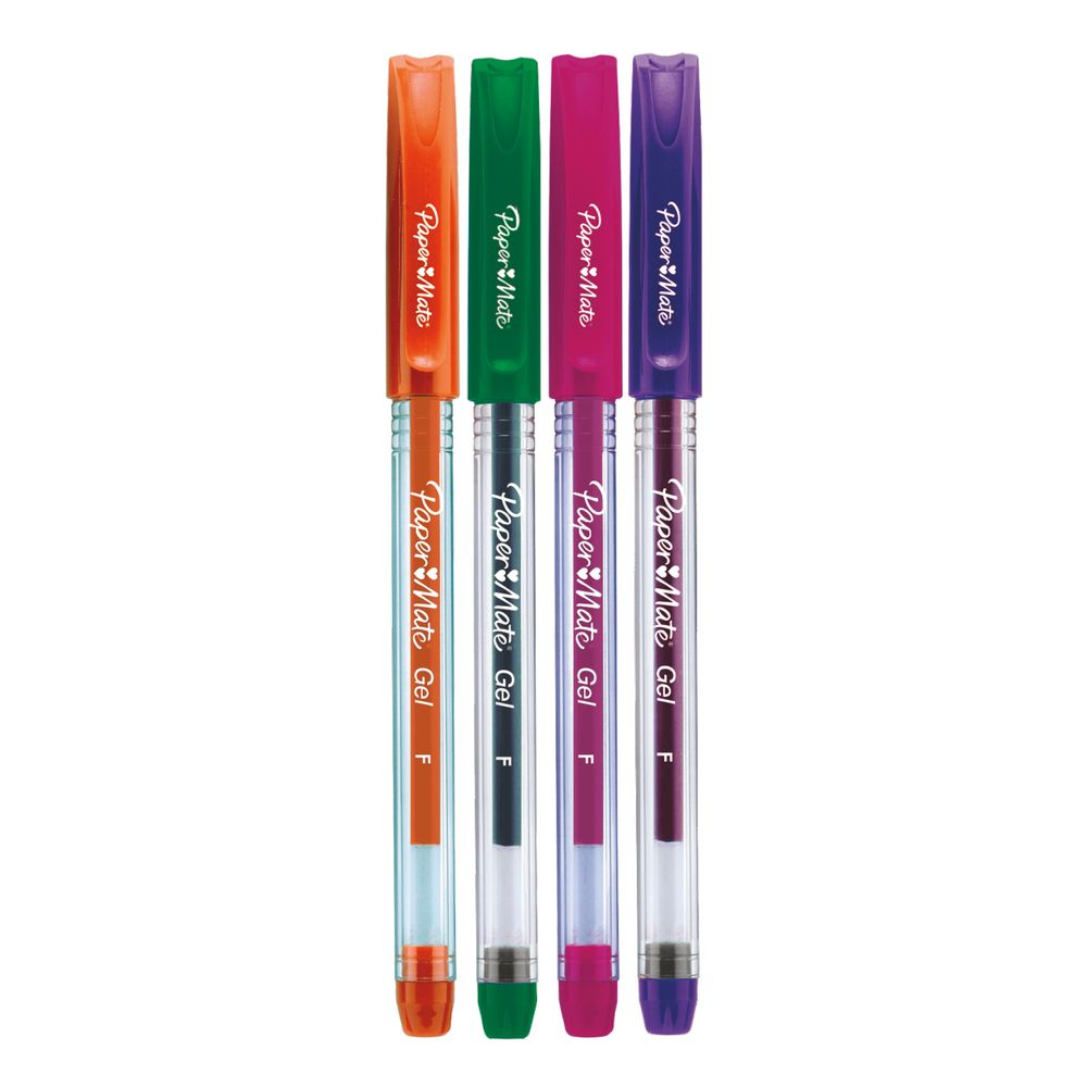 Set Boligrafo Gel Eco 0,5Mm Colores 4 Unidades Paper Mate