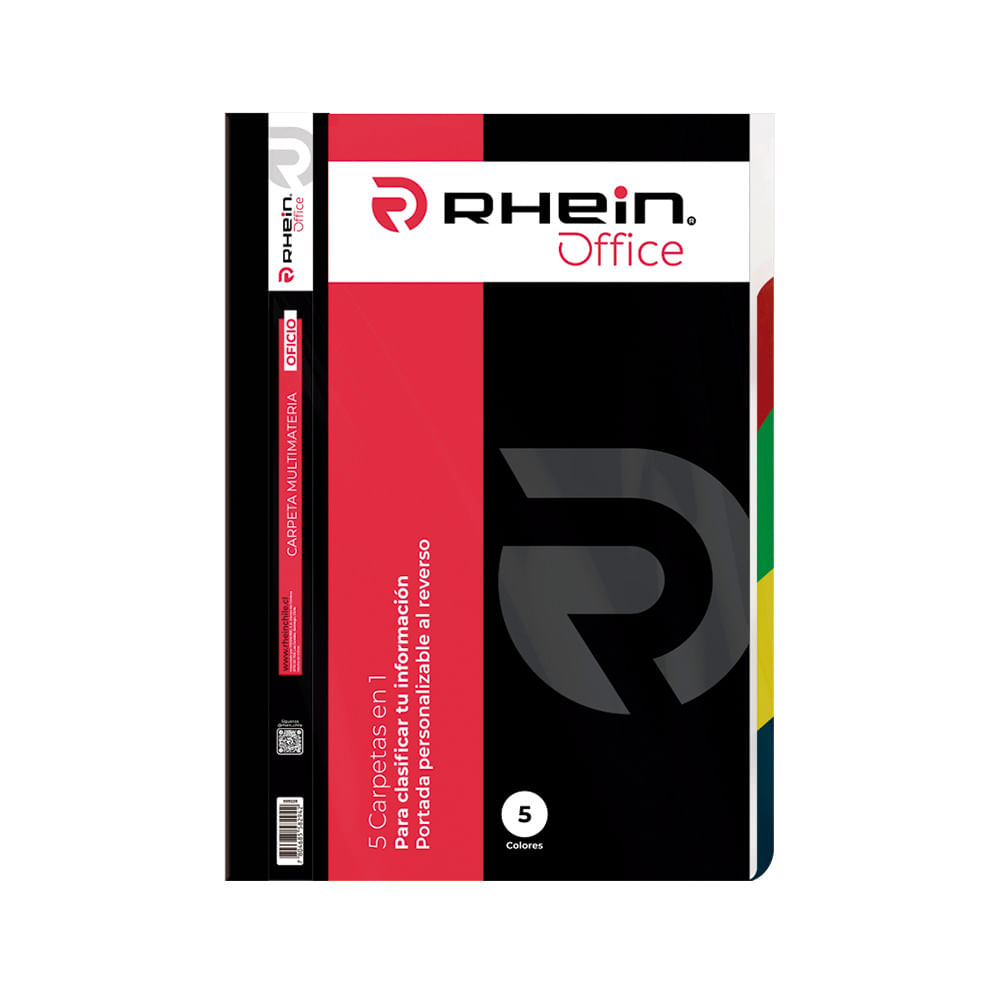 Carpeta Multimateria Oficio 5 en 1 Rhein