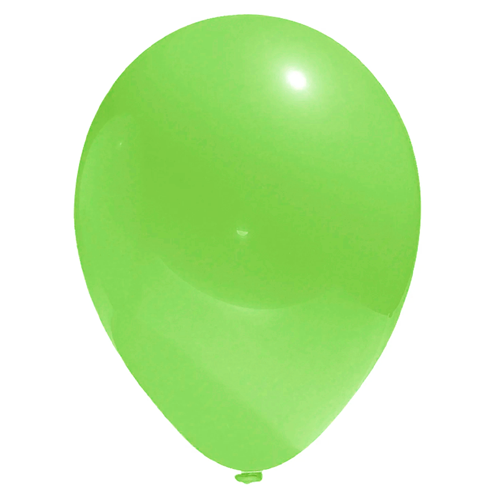 Globos Color Verde Lima  25 Unidades N° 12 Big Party