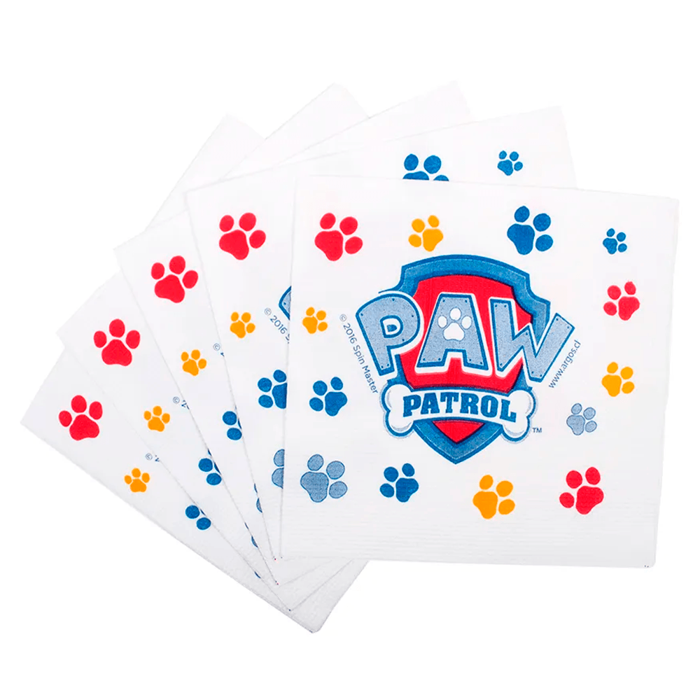 Servilleta Cump  Paw Patrol 12 Unidades Argos