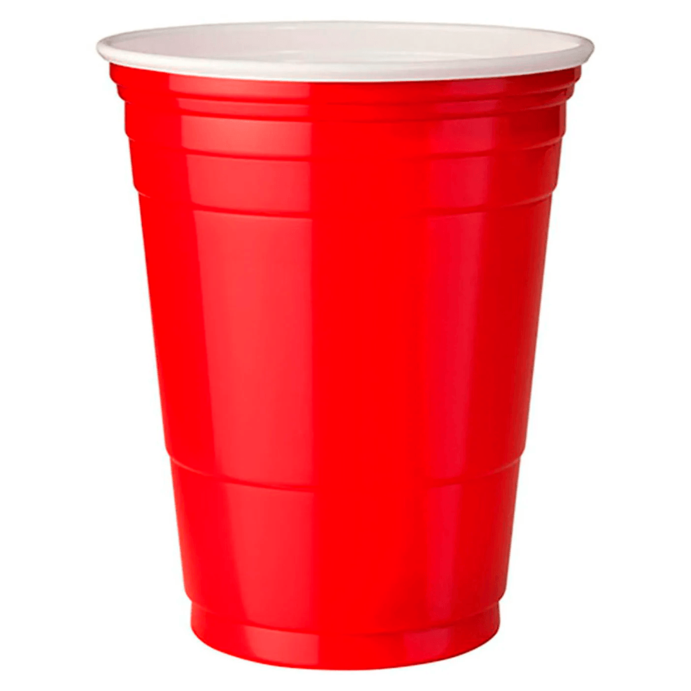Vasos  Plasticos Bicolor Rojo 500 Cc 10 Unidades Big Party