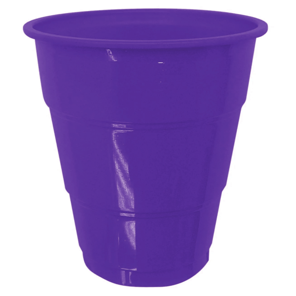 Vasos Plasticos Color Morado 210 Cc 10 Unidades Big Party