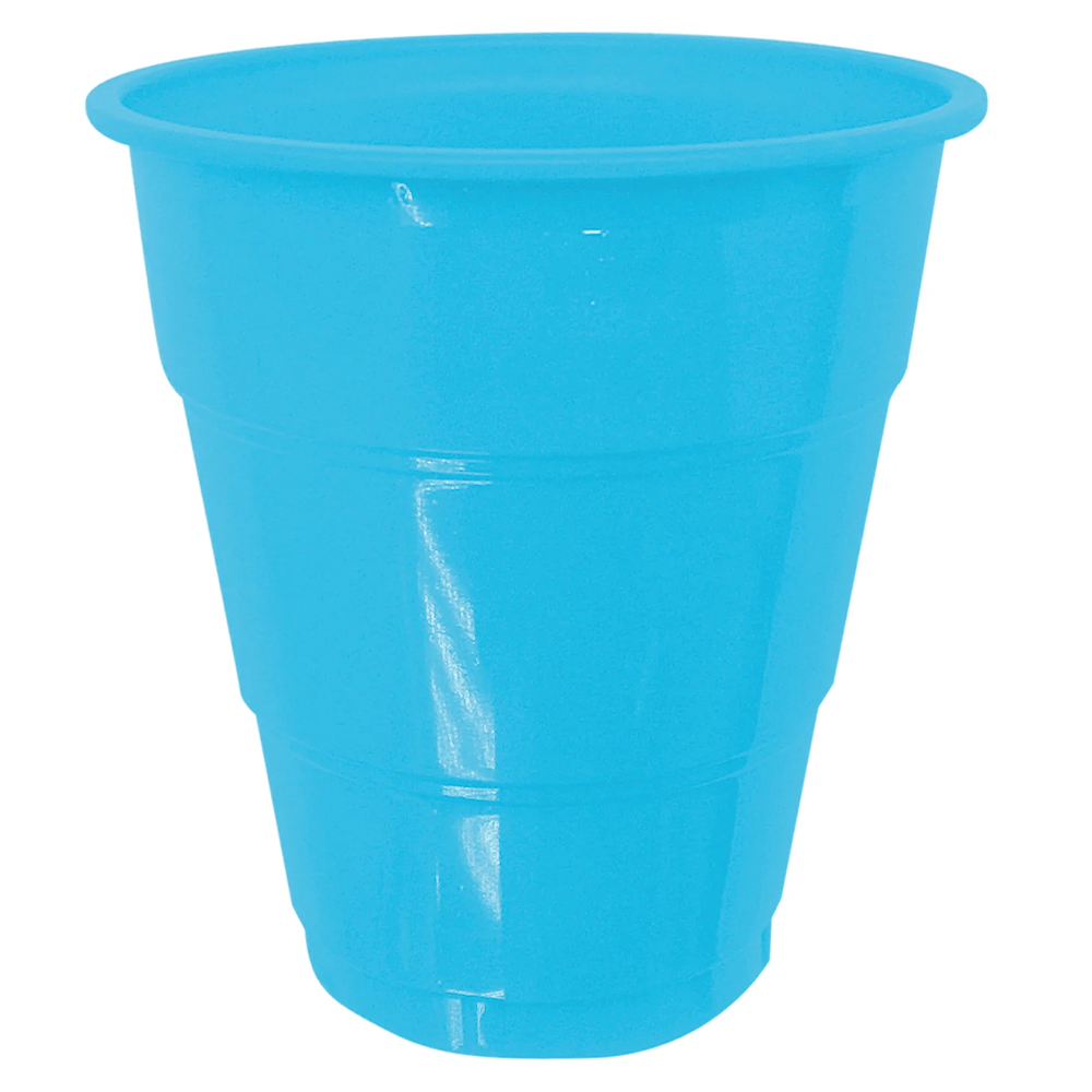 Vasos Plasticos Color Celeste 207  Cc 10 Unidades Big Party