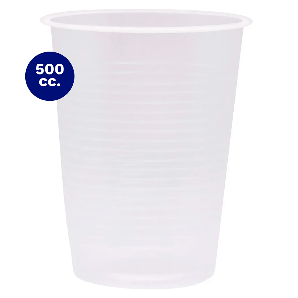 Vasos Plasticos Transparentes  500  Cc 25 Unidades Big Party