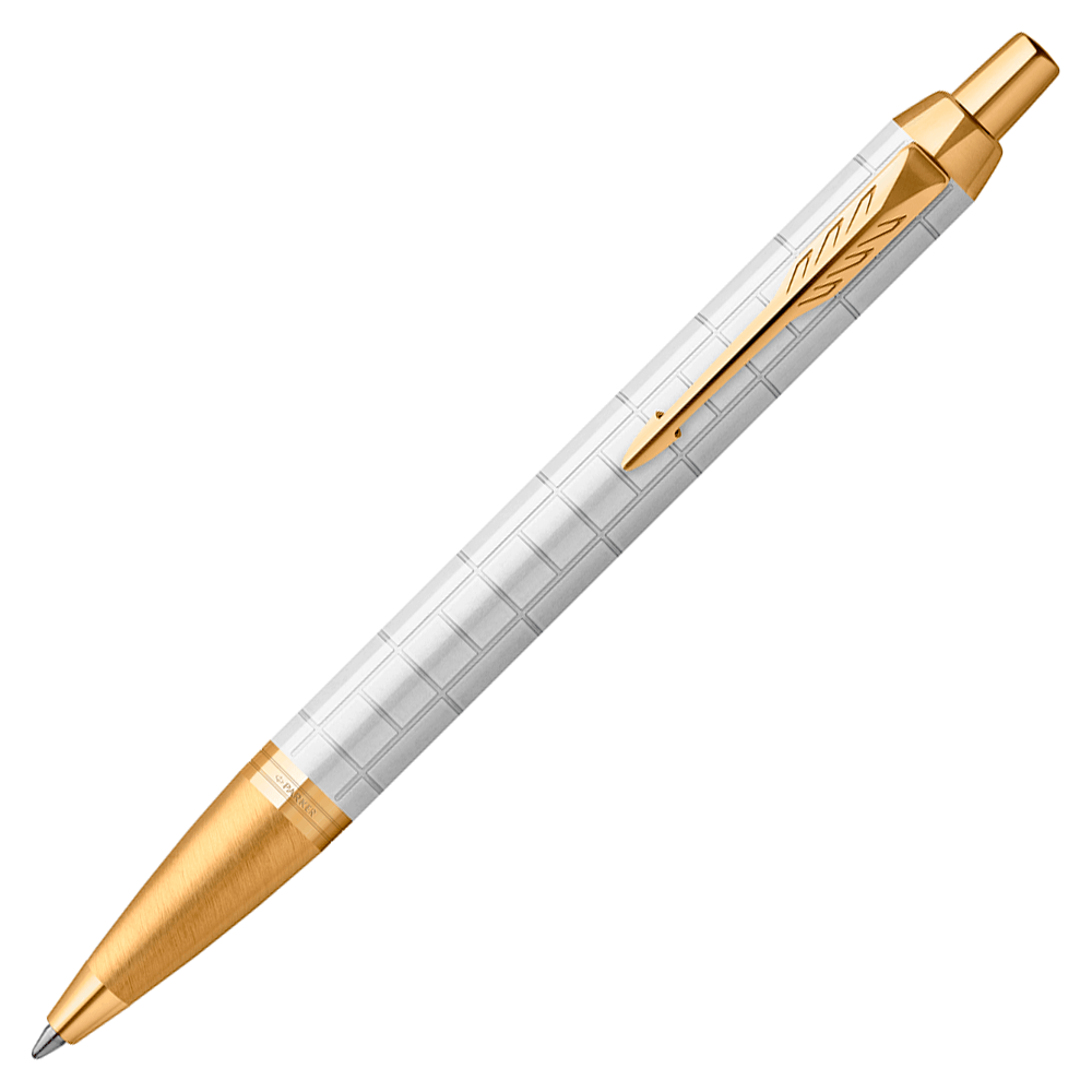 Bolígrafo Im Premium Blanco Oro Parker