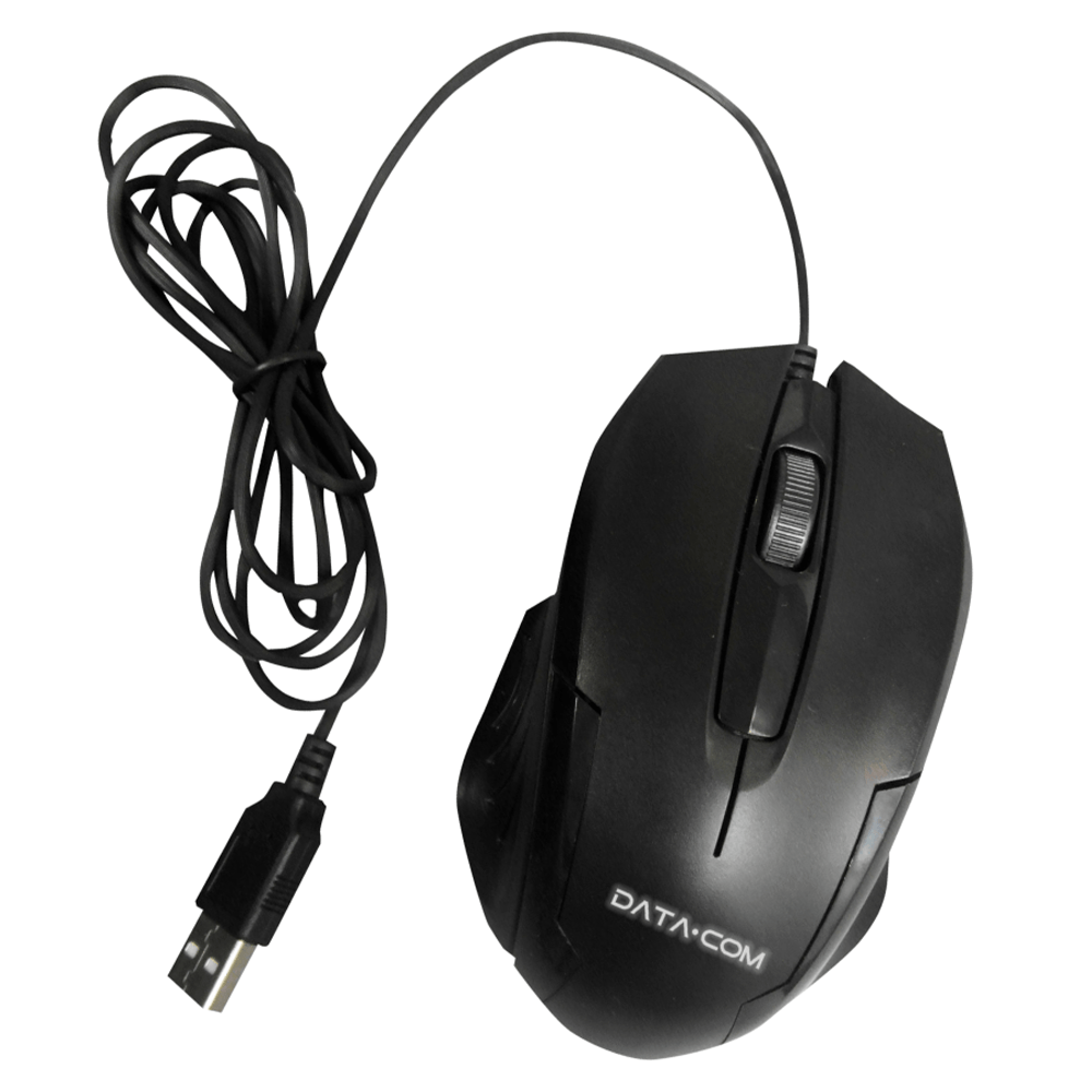 Mouse Con  Cable 3D Optico Usb 2 0 Negro Datacom