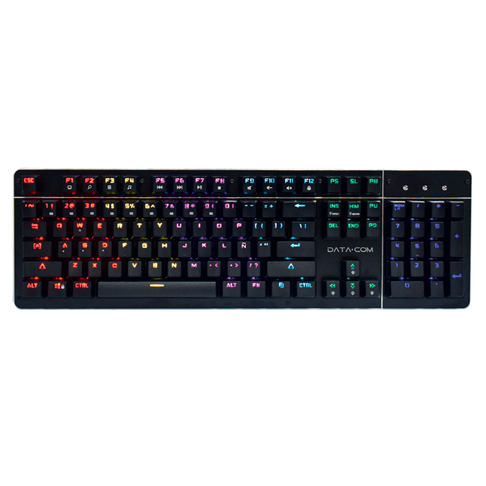 Teclado Gamer Mecanico Retroiluminado Usb Datacom