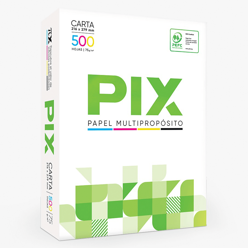 Papel Fotocopia Tamaño Carta 75 Gr 500 Hojas Pix