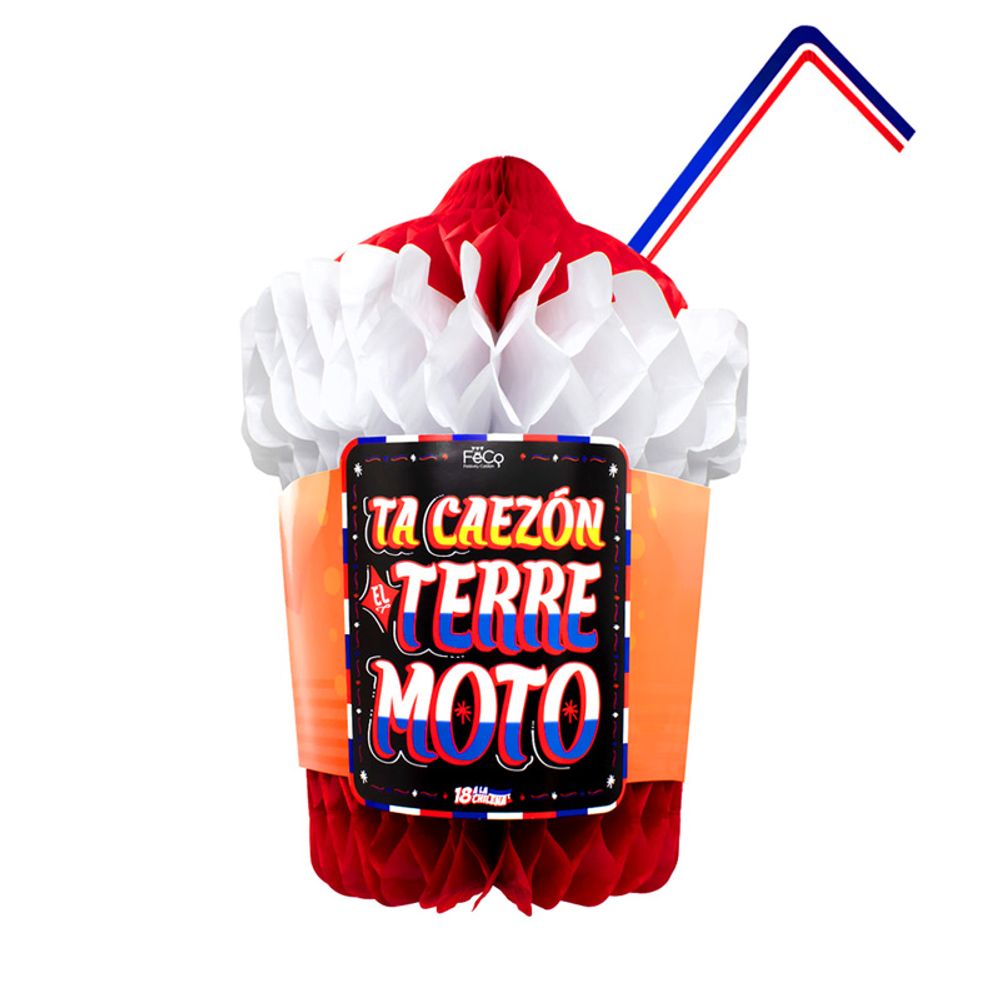 Adorno Dieciochero Terremoto 41 x 60 Cm 1 Unidad Feco