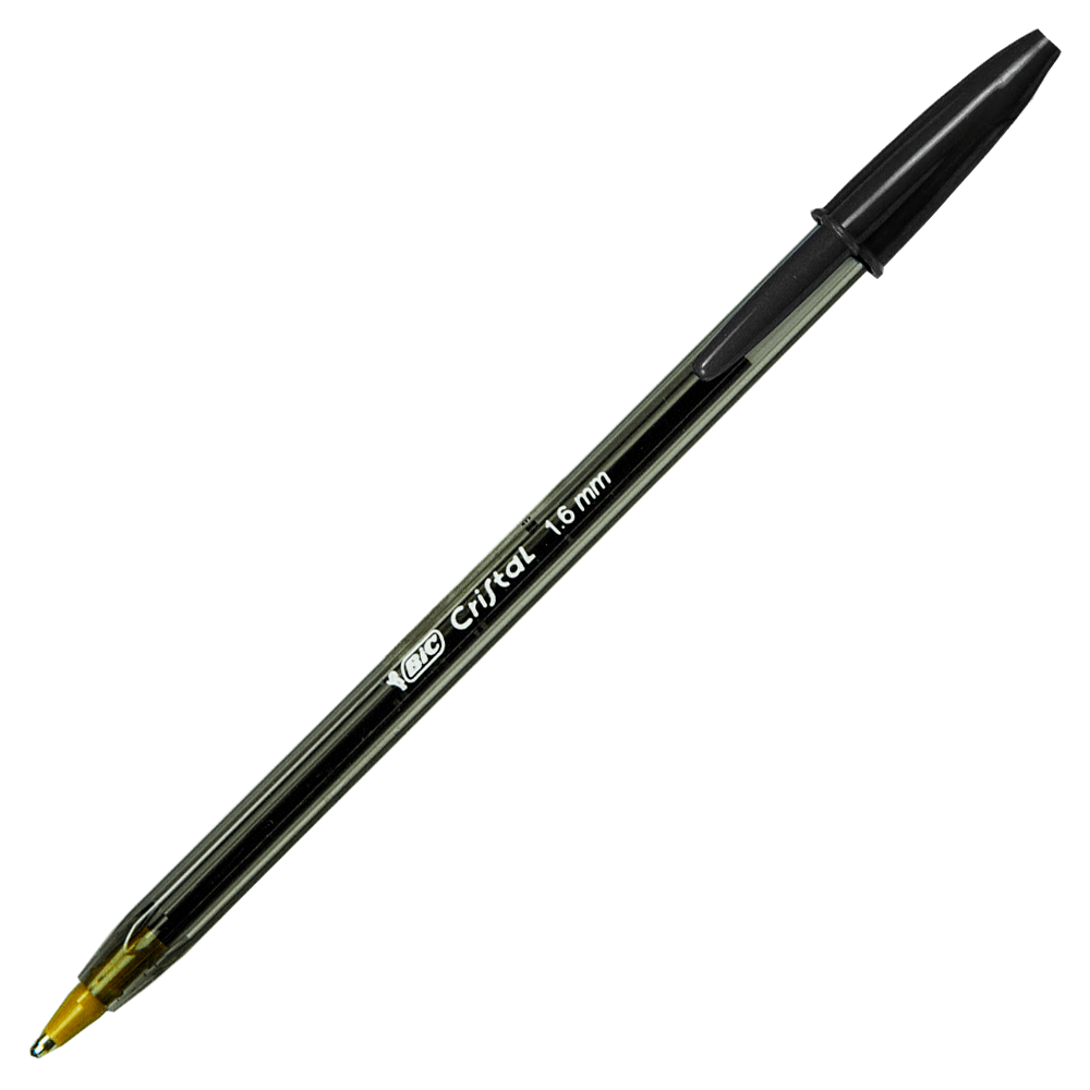 Lapiz Pasta Cristal Punta Gruesa Negro 1,6 Mm 1 Unidad Bic