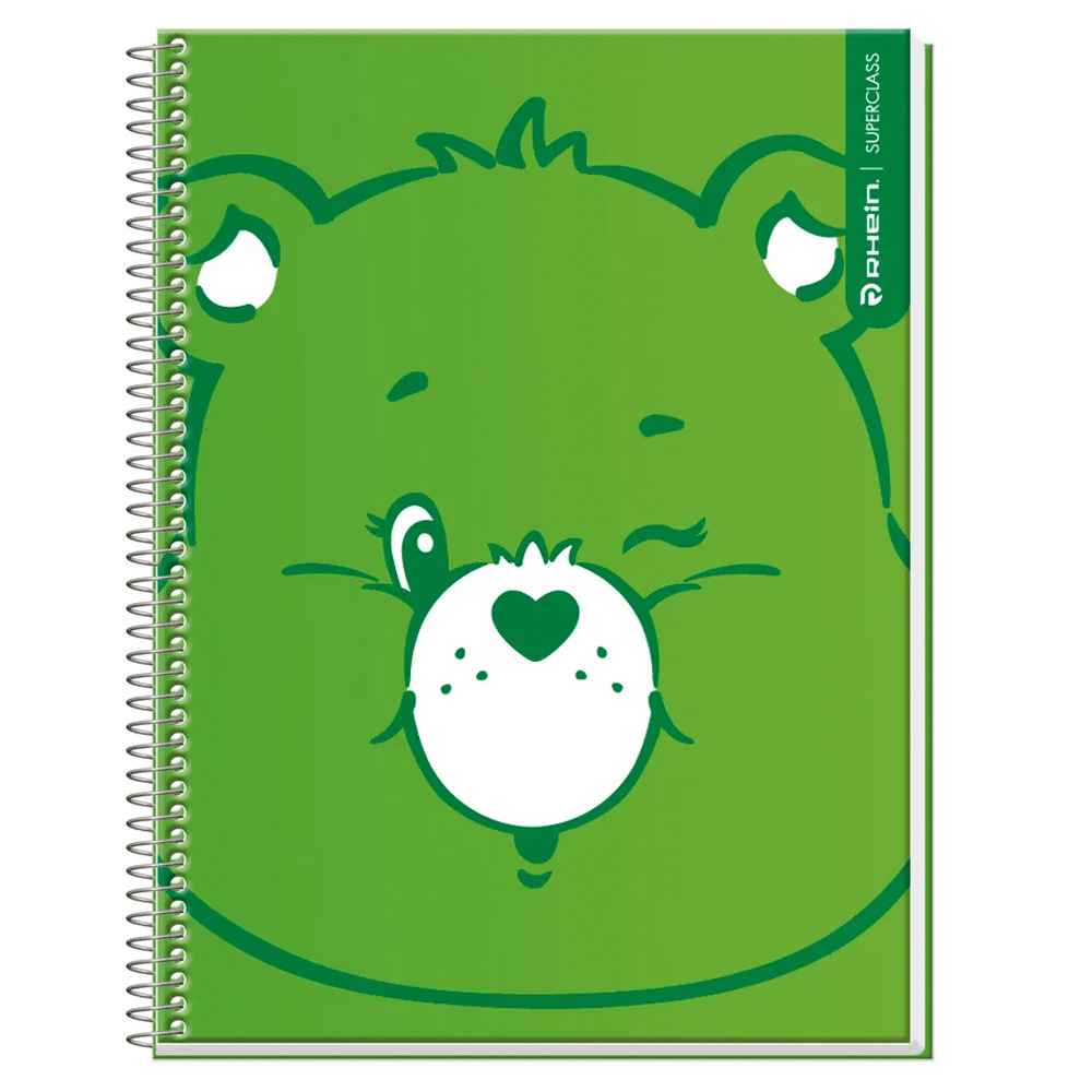 Cuaderno Especial Super Class Carta Care Bears 120 Hojas Cuadros 7 Mm 70 Gr Rhein