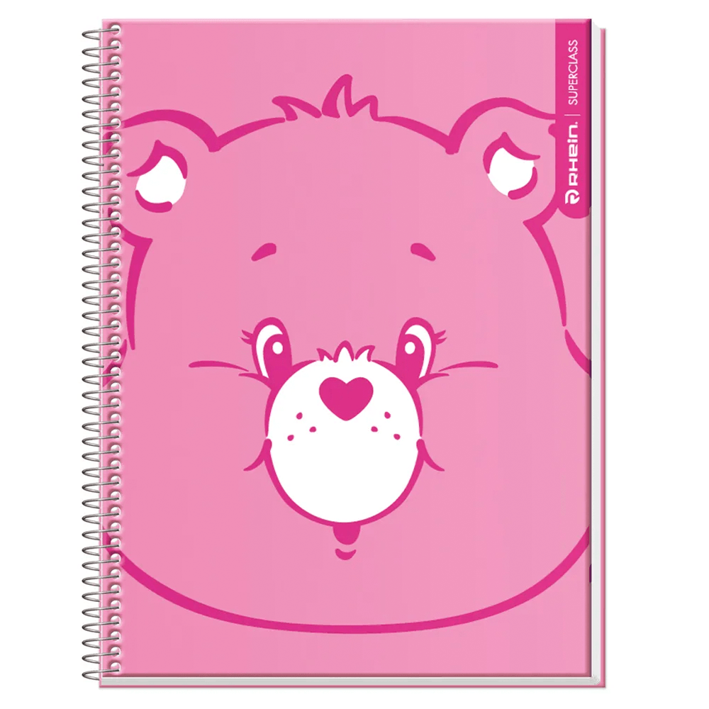 Cuaderno Especial Super Class Carta Care Bears 120 Hojas Cuadros 7 Mm 70 Gr Rhein