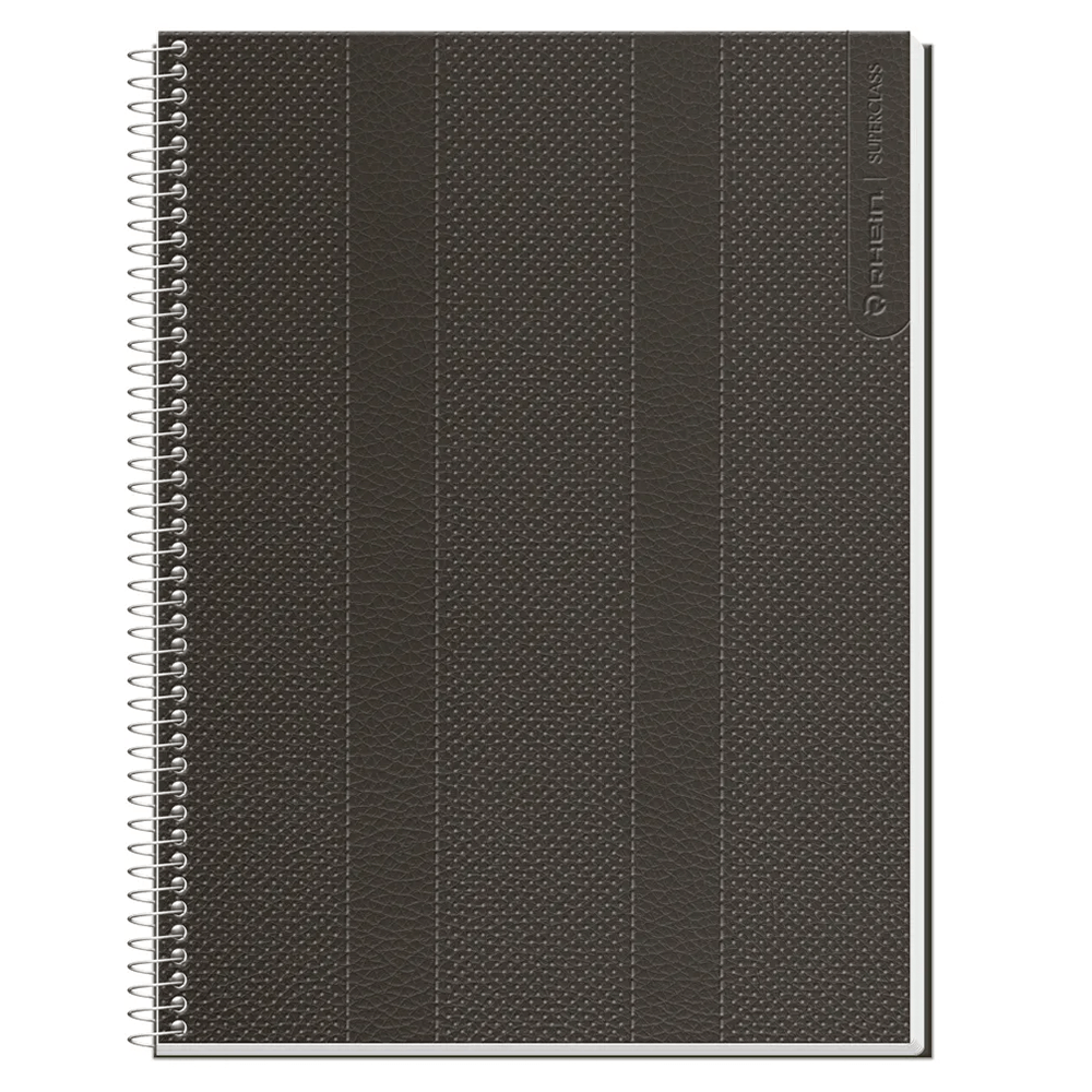 Cuaderno Especial Super Class Carta Leather 120 Hojas Cuadros 7 Mm 70 Gr Rhein
