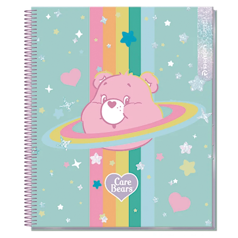 Cuaderno Especial Super Class 1/2 Oficio Care Bears Magic 120 Hojas Puntos 5 Mm 70 Gr Rhein