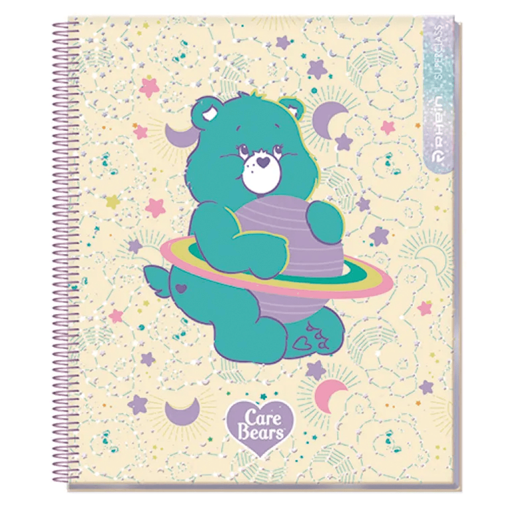 Cuaderno Especial Super Class 1/2 Oficio Care Bears Magic 120 Hojas Puntos 5 Mm 70 Gr Rhein