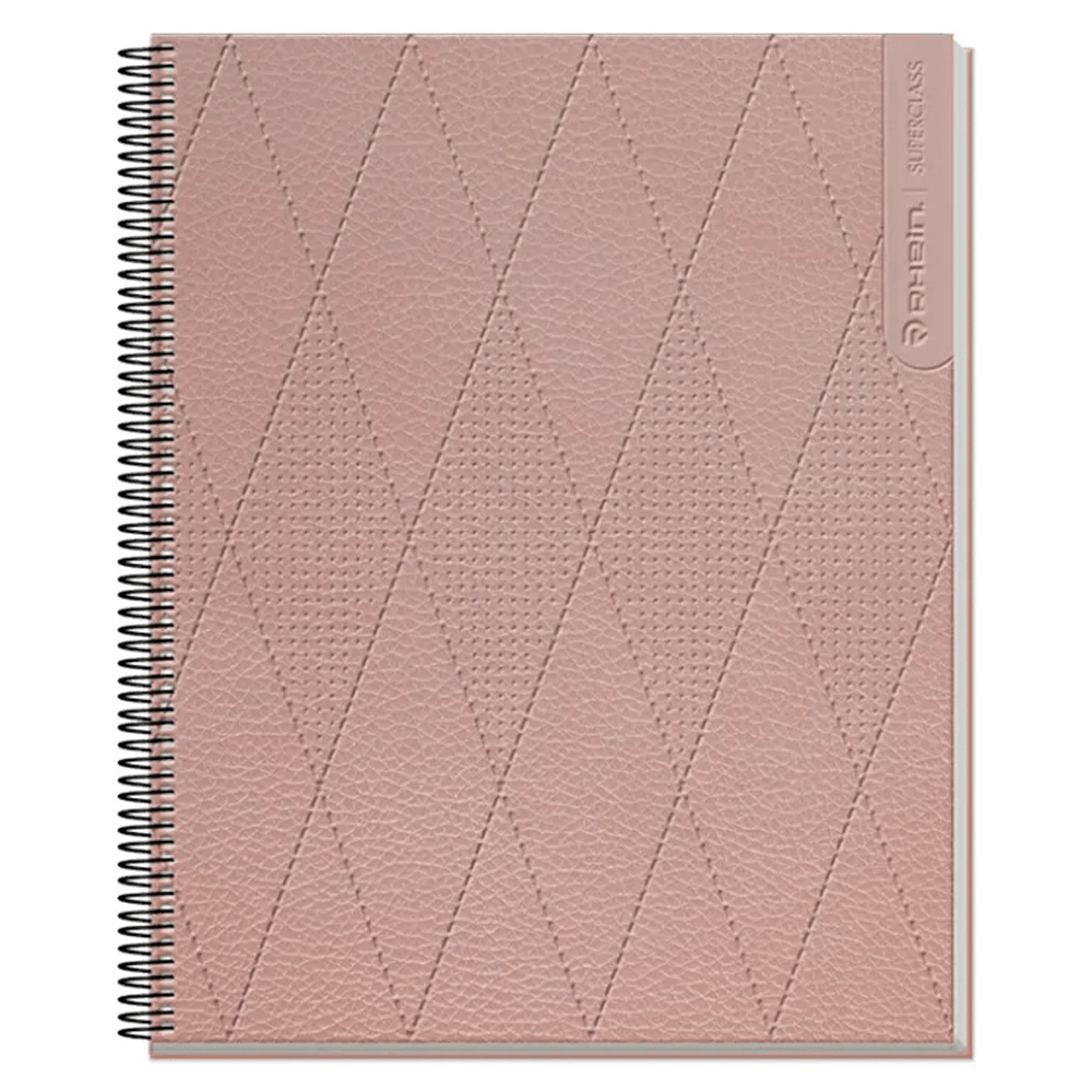 Cuaderno Especial Super Class 1/2 Oficio Leather 120 Hojas Puntos 5Mm 70 Gr Rhein