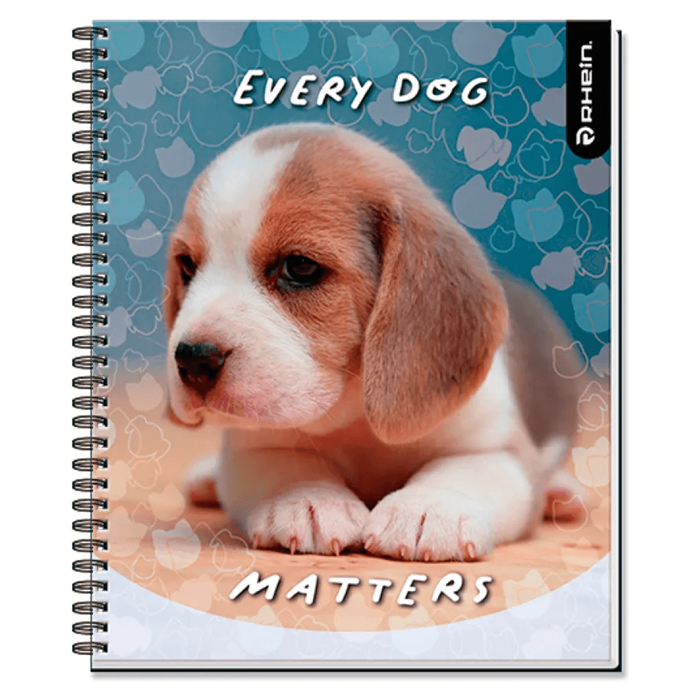 Cuaderno Universitario Puppies 100 Hojas Cuadros 7Mm Rhein