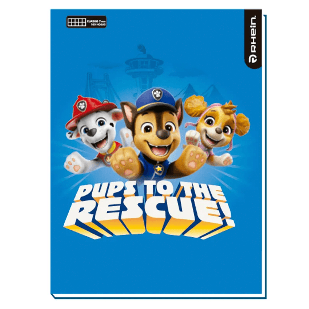 Cuaderno College Paw Patrol 80 Hojas 7 Mm Rhein