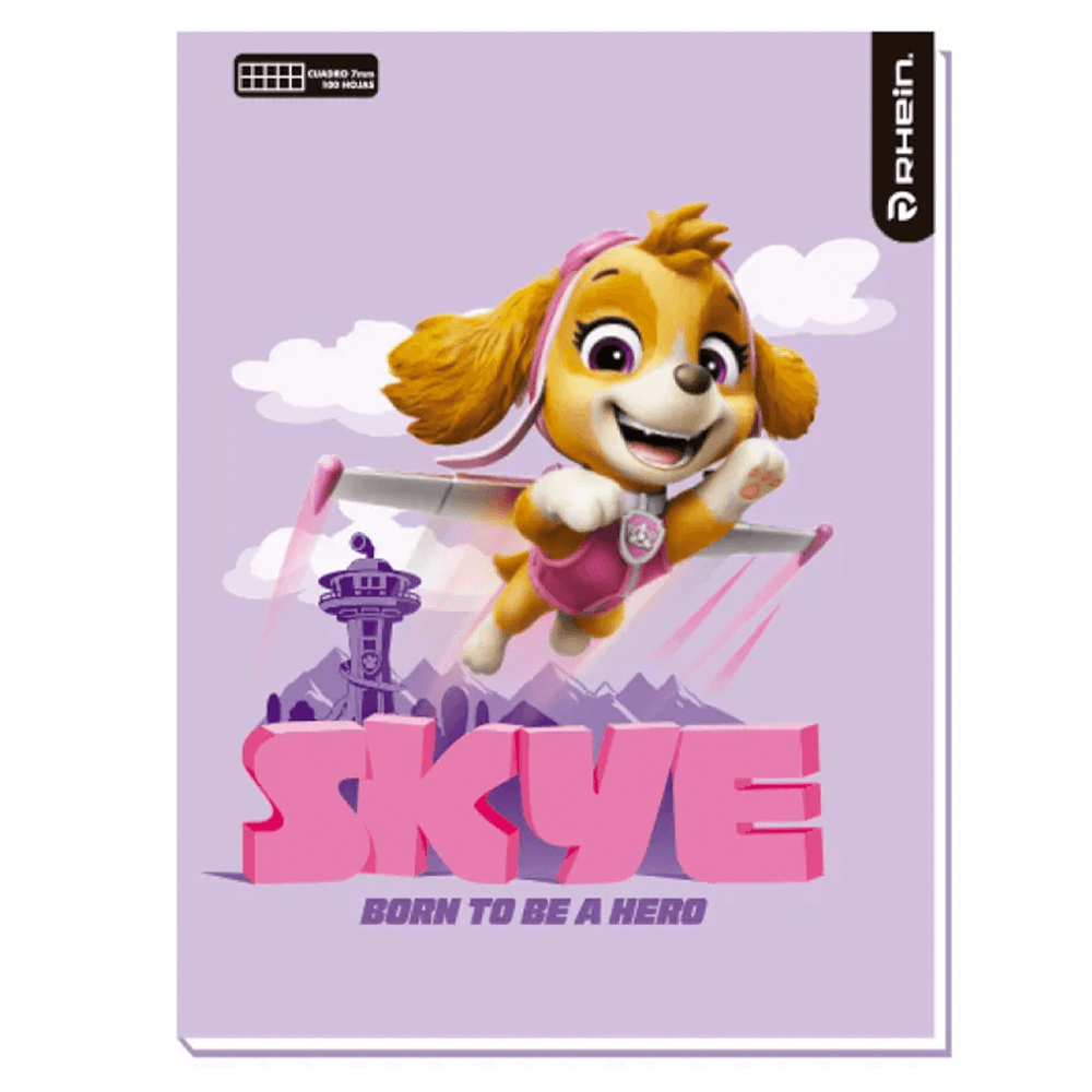Cuaderno College Paw Patrol 80 Hojas 7 Mm Rhein