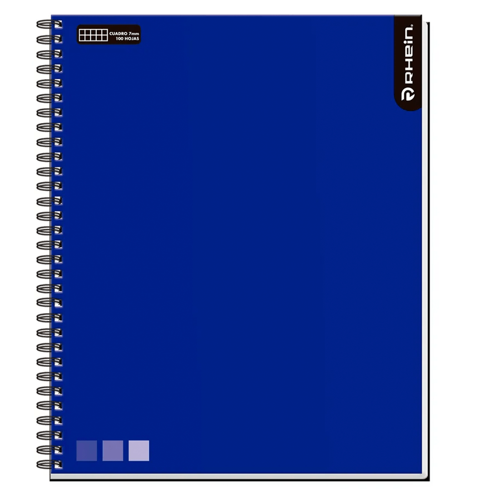 Cuaderno Universitario One Color 100 Hojas 7 Mm Azul Rhein