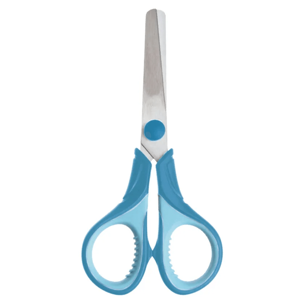 Tijera Escolar Punta Roma Soft Grip 13 Cm (5 Pulg) 1 unidad Rhein