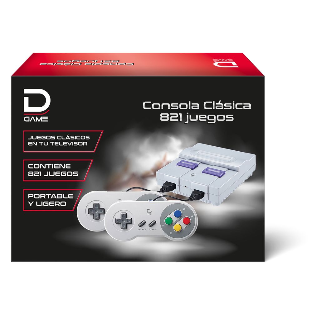 Consola De Juegos Para Tv Con 2 Controles Hdmi Datacom