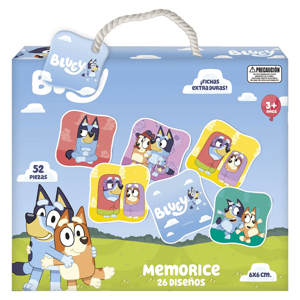 Juego De Mesa Memorice 52 Piezas Bluey