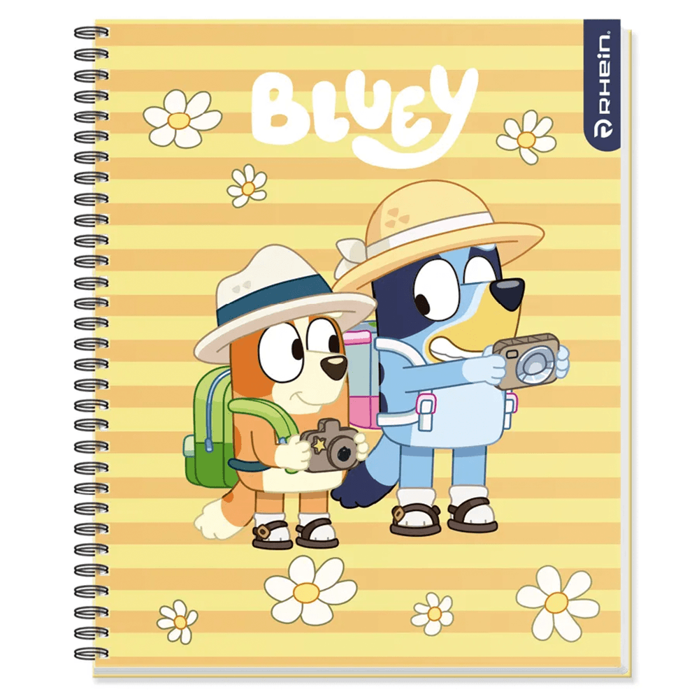 Cuaderno Universitario Bluey 100 Hojas Cuadros 7Mm Rhein