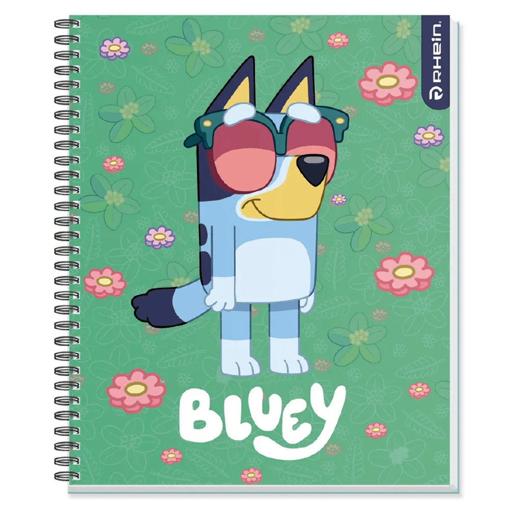 Cuaderno Universitario Bluey 100 Hojas Cuadros 7Mm Rhein