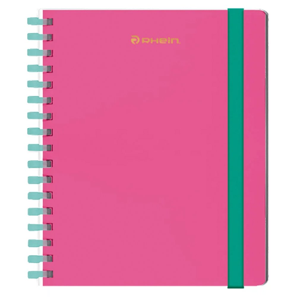 Cuaderno Universitario Dopamine Premium Espiral Soft Tapa Polipropileno 100 Hojas Cuadros7Mm Rhein