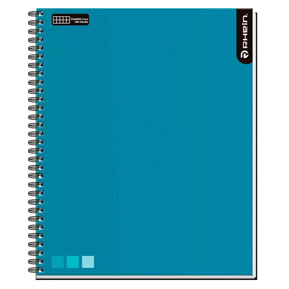 Cuaderno Universitario One Color 100 Hojas 7 Mm Celeste Rhein