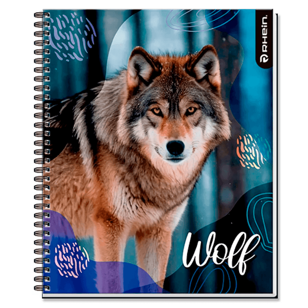 Cuaderno Universitario Wild Life 100 Hojas Cuadros 7 Mm Diseño 2 Rhein